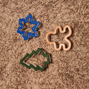Set of 3 Plastic Cookie Cutters